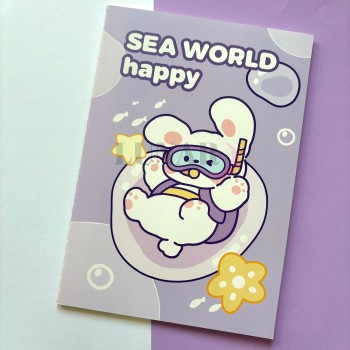 دفتر خط دار ته دوخت حیوانات