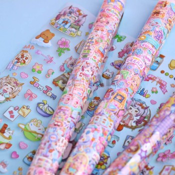 استیکر رولی دختر و انیمه