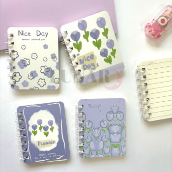 دفترچه سیمی خط دار فانتزی