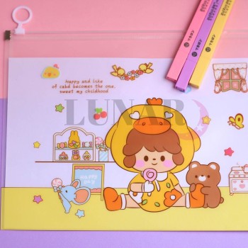 کاور دختر A4 زیپ دار