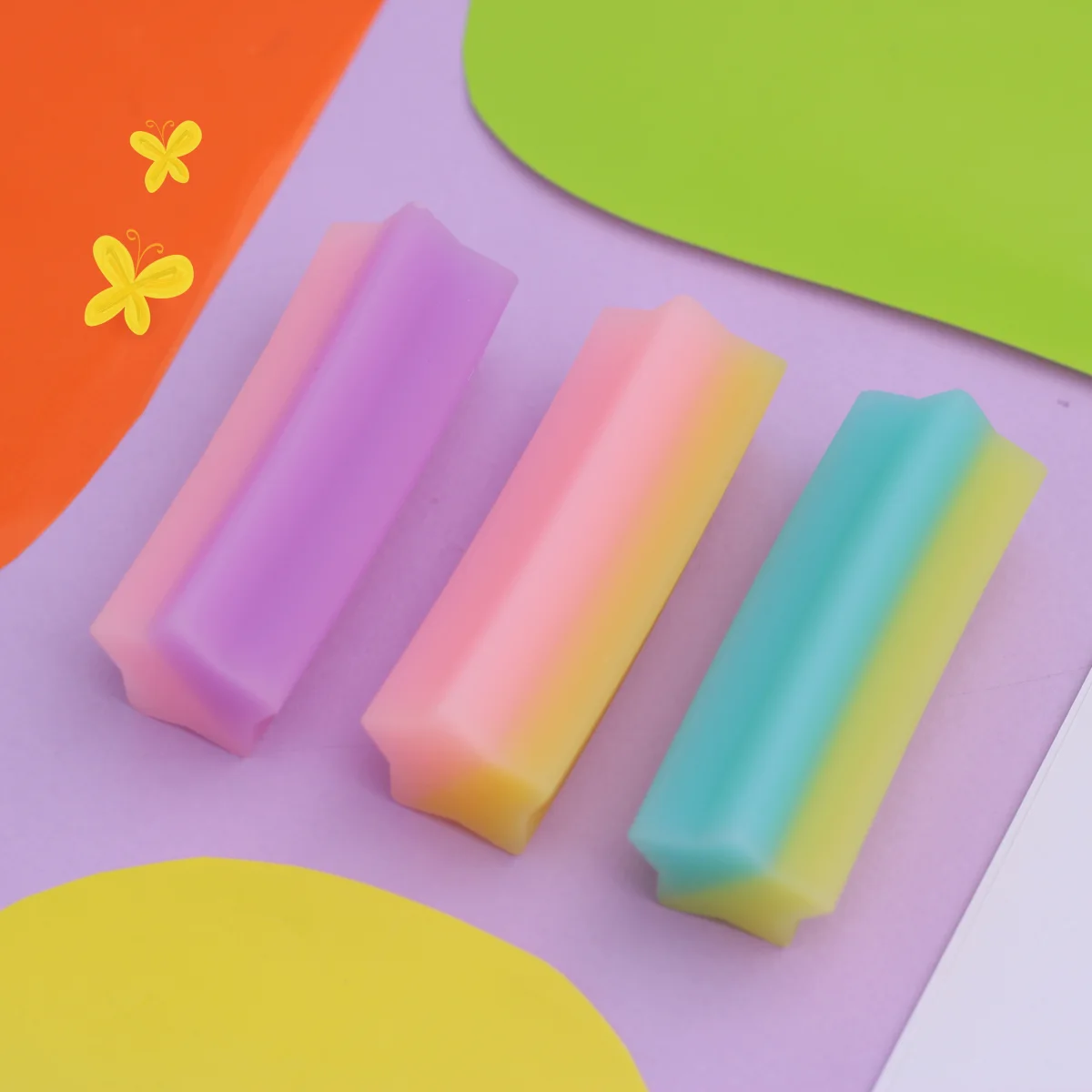 پاک کن ژله ای دورنگ ستاره (برند TOCHAIN)
