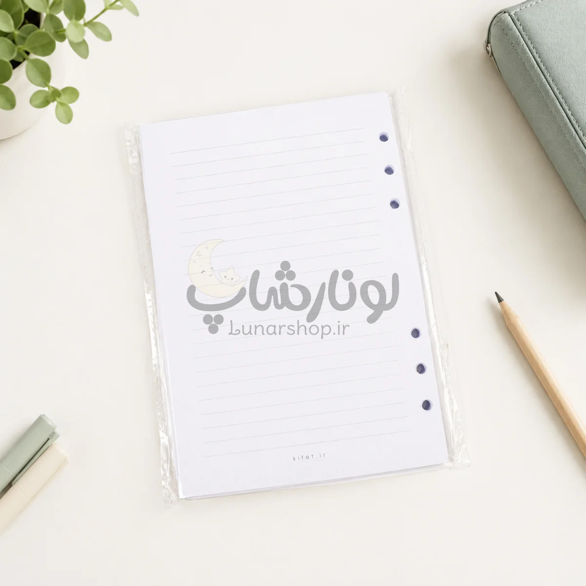برگه کلاسور 100 برگ خط دار کیفت