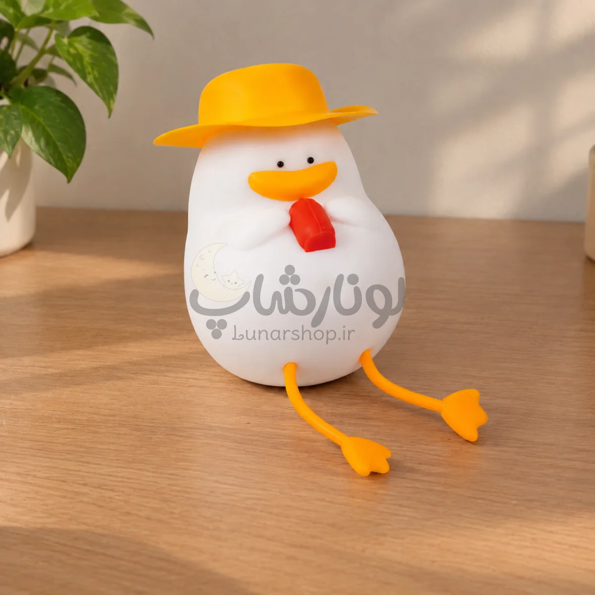 چراغ خواب سیلیکونی اردک کلاه دار